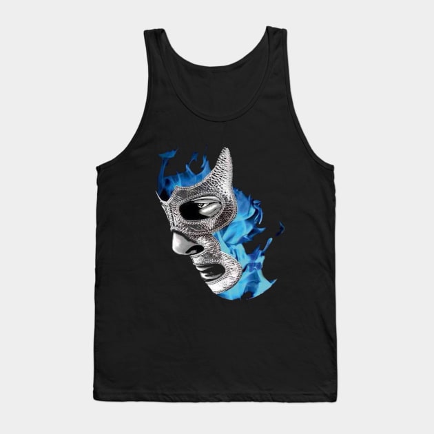 Feel-Ink Blue Demon Mexico Lucha Libre Mexican Wrestler Legend Tank Top by FeelInksense